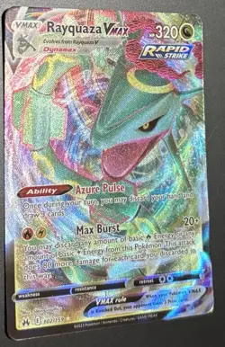 Pokemon Rayquaza VMAX 102/159 Ultra Rare Crown Zenith Full Art Holo NM - Image 2