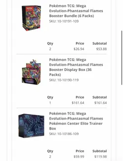 Pokemon Mega Evolution Phantasmal Flames Booster Box NEW/SEALED *Pre-Order*.. - Image 2