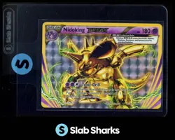 2016 POKEMON XY EVOLUTIONS #46/108 NIDOKING RARE BREAK - Image 1