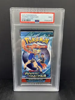 2025 Pokemon Scarlet & Violet Journey Together Hop's Zacian Sealed Pack PSA 9 - Image 1