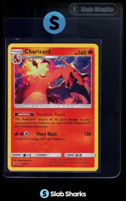 2018 POKEMON SUN & MOON DRAGON MAJESTY #3/70 CHARIZARD HOLO - Image 1