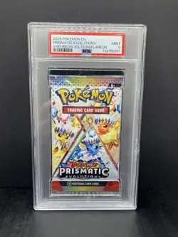 2025 Pokemon SV Prismatic Evolutions Vaporeon / Jolteon / Flareon Pack PSA 9 (B) - Image 1