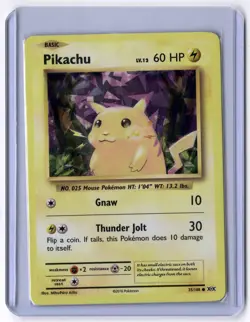 Pikachu - 35/108 (Cracked Ice Holo) 035/108 Holo Rare Holo NM Pokemon Deck Exclu - Image 1