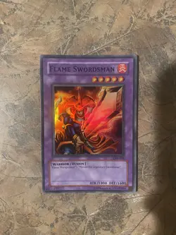 Yu-Gi-Oh! TCG Flame Swordsman Legend of Blue Eyes White Dragon LOB-003 Unlimited - Image 1