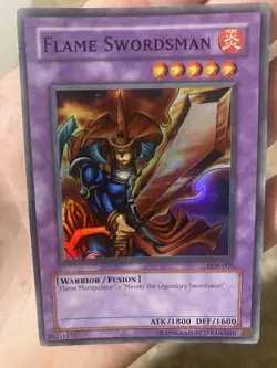 Yu-Gi-Oh! TCG Flame Swordsman Legend of Blue Eyes White Dragon LOB-003 Unlimited - Image 2