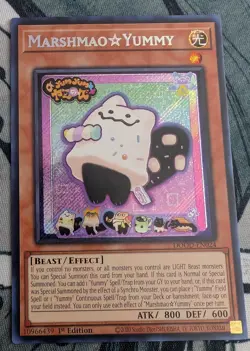 YU-GI-OH Marshmao Yummy DOOD-EN024 1st Edition Secret Rare NM - Image 1