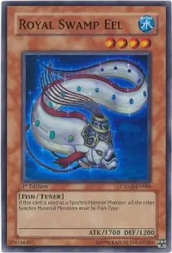 Yugioh! MP Royal Swamp Eel - CRMS-EN086 - Super Rare - 1st Edition Moderately Pl - Image 1