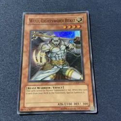 YUGIOH Super Rare Wulf, Lightsworn Beast LODT-EN023 - Image 2