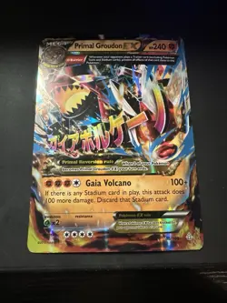 Pokemon Primal Kyogre EX Card 55/160 Jumbo Mp & Primal Groudon EX 86/160 MP - Image 3