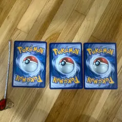 Pokemon 3 Jumbo Cards Squirrel, Pikachu, And Treecko 1995, 2003 Excellent - Image 5