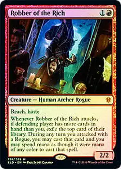 Robber of the Rich FOIL Throne of Eldraine PLD Red Mythic Rare MTG CARD ABUGames - Image 1