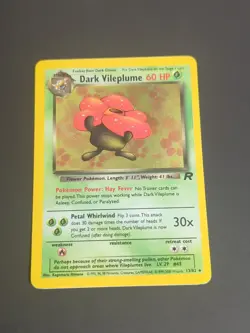 Dark Vileplume - 13/82 - Pokemon Team Rocket Unlimited Holo Rare Card WOTC NM - Image 1