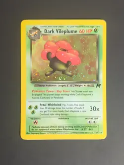 Dark Vileplume - 13/82 - Pokemon Team Rocket Unlimited Holo Rare Card WOTC NM - Image 2