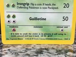 Vintage 1st Edition Holo PINSIR Pokemon Trading Card 9/64 - Image 3