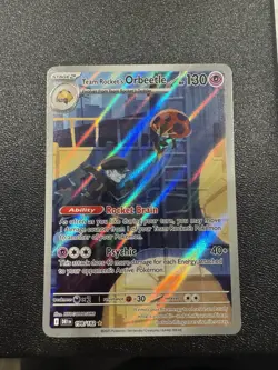 Pokemon TCG Team Rockets Orbeetle Destined Rivals 198/182 Illustration Rare Card - Image 1