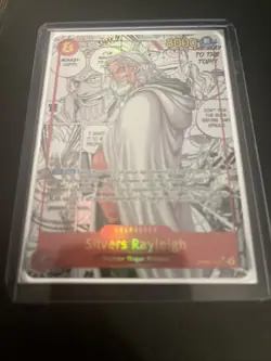 ONE PIECE Card Game Silvers Rayleigh (Manga Alt Art) OP08-118 SEC Two Legends - Image 1