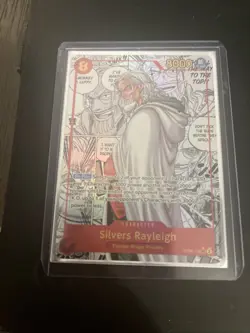 ONE PIECE Card Game Silvers Rayleigh (Manga Alt Art) OP08-118 SEC Two Legends - Image 2