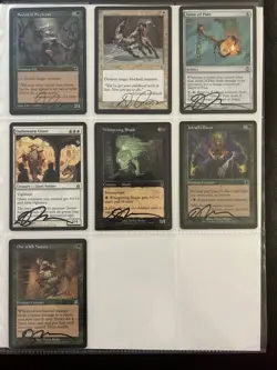 MTG-7 Lot Of 7 Signed Daren Bader Magic The Gathering Cards (MTG) - Image 1