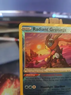 Pokemon TCG Radiant Greninja Holo Rare Card Swsh10: Astral Radiance 046/189 NM - Image 2