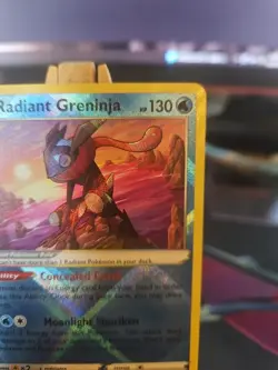 Pokemon TCG Radiant Greninja Holo Rare Card Swsh10: Astral Radiance 046/189 NM - Image 3