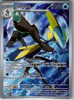 Inteleon 142/132 ME01: Mega Evolution - Pokemon Card - NM - Image 1