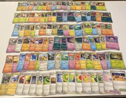 Pokemon Cards Lot. 100+ Card Lot! Lot #155 . Bulk Lot. Starts At A Low Price! - Image 1