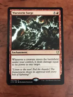 Warstorm Surge MTG Magic the Gathering Card LP Lightly Played Commander 2019 C19 - Image 1