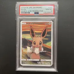 Eevee Scream PSA 10 Munch A Retrospective Promo 287/SM-P Pokemon Card - Image 1