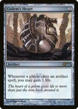 Golem's Heart -Foil Light Play MTG Promos: WPN and Gateway - Image 1