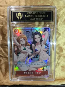 NAMI x HANCOCK One Piece Waifu Goddess CUSTOM CARD Gold/Black Label - Image 3