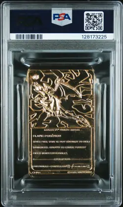 1999 BURGER KING POKEMON GOLD CARDS CHARIZARD PSA 7 - Image 2