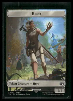 FINAL FANTASY #2 // 10 Hero (0002) // Knight Double-Sided Token - Image 1