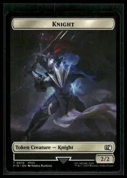FINAL FANTASY #2 // 10 Hero (0002) // Knight Double-Sided Token - Image 2