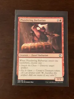 Magic the Gathering Adventures in Forgotten Realms Plundering Barbarian - Image 1
