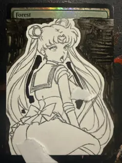 MTG Altered Art Anime Sailor Moon Hand drawn - Image 1