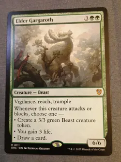 Elder Gargaroth Commander: Aetherdrift Regular NM Mythic 0111 - Image 1