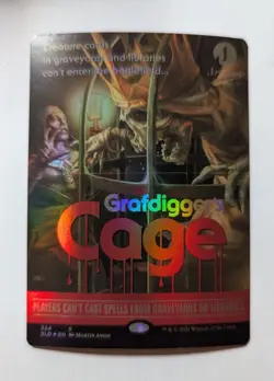 1x Grafdigger's Cage FOIL Borderless NM - Secret Lair Drop Series Magic MTG x1 - Image 1