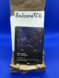 Magic the Gathering Watery Grave (Borderless) (Galaxy Foil) Edge of Eternities - Image 1