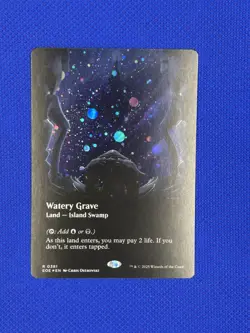 Magic the Gathering Watery Grave (Borderless) (Galaxy Foil) Edge of Eternities - Image 3