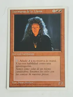 MTG Sisters of the Flame (Spanish 4th Edition (WB)/Red/C) - BGM - Image 1