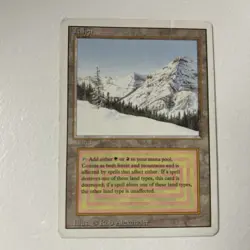 Magic the Gathering 1994 Taiga Revised Edition Rare Dual Land English - Image 1