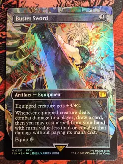 Buster Sword (Borderless) Final Fantasy Foil - Image 1