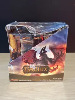 MAGIC THE GATHERING MTG CONFLUX FACTORY SEALED INTRO PACK DISPLAY BOX (5 PACKS) - Image 1