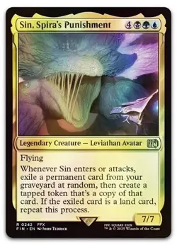 Sin, Spira's Punishment #242 (Foil) (NM) Final Fantasy FIN Magic MTG - Image 1
