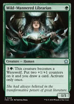 Near Mint, English - 4 x MTG Mild-Mannered Librarian - Foil Magic: The Gathering - Image 1