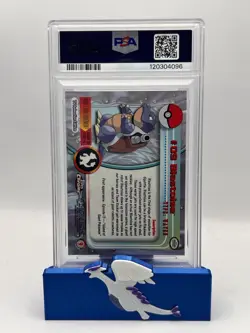 2000 TOPPS CHROME POKEMON T.V. #9 BLASTOISE PSA 9 HOLO MINT - Image 2