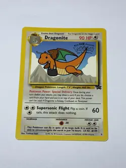 Pokemon Card Dragonite #5 RARE First Movie Stamped Black Star Promo WOTC English - Image 1