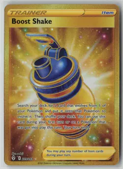 Boost Shake (Secret) 229/203 Pokemon TCG Evolving Skies Holo GOLD (Near Mint) N1 - Image 1