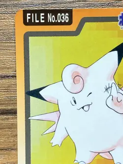 Pokemon Carddass Card Clefable File No.36 Bandai Pocket Monsters 1997 Japan - Image 3