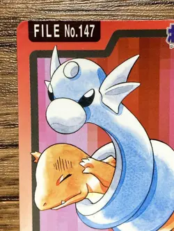 Pokemon Carddass Card Dratini File No.147 Bandai Pocket Monsters 1997 Japan - Image 3